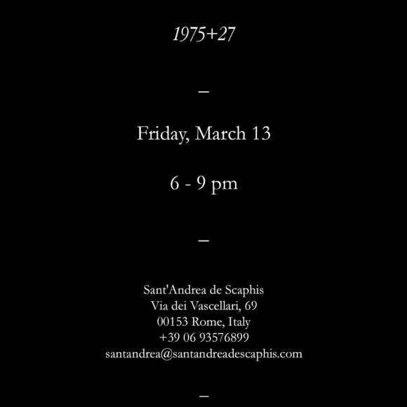 Gino De Domenicis at Sant’Andrea de Scaphis